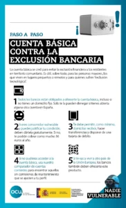 Cartel informacion cuenta bancaria gratuita