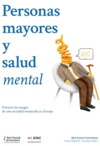 Dibujo de hombre mayor sentado con baston