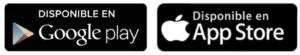 Icono disponible google play y app store