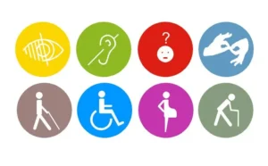 Iconos barreras discapacidad