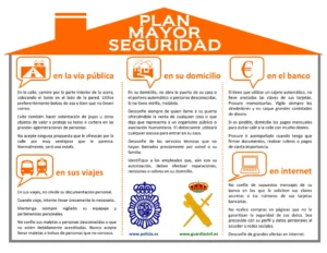 Imagen de casa con información sobre seguridad dentro