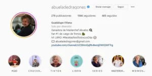 Influencer abuela de dragones