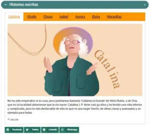 Mujer mayor parlamento de marcela historias escritas