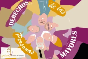 Dibujo de caras de personas mayores derechos