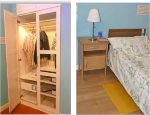 Dormitorio vivienda adptada accesible