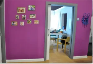 Vestíbulo vivienda daptada accesible