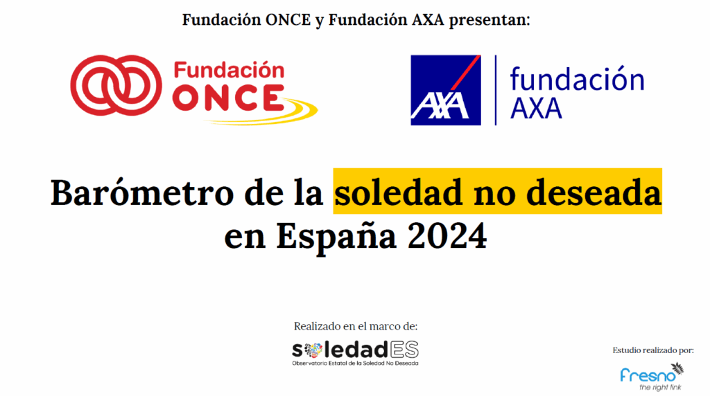 Barómetro de la soledad no deseada en España 2024