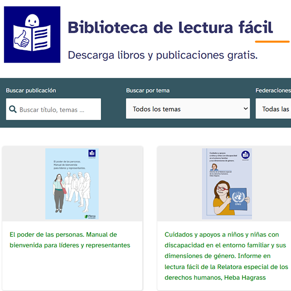Biblioteca de lectura fácil
