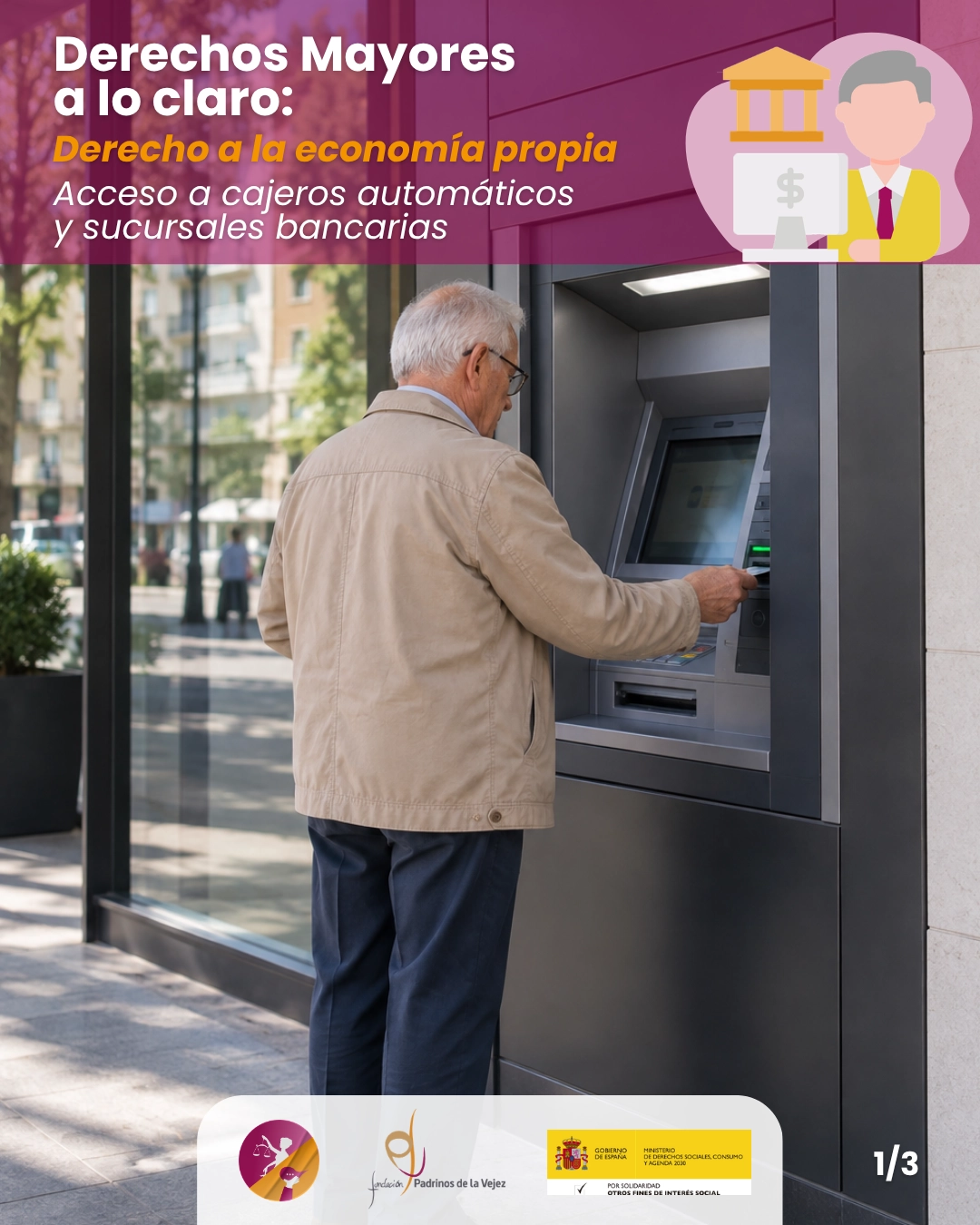 Acceso a cajeros automáticos y sucursales bancarias