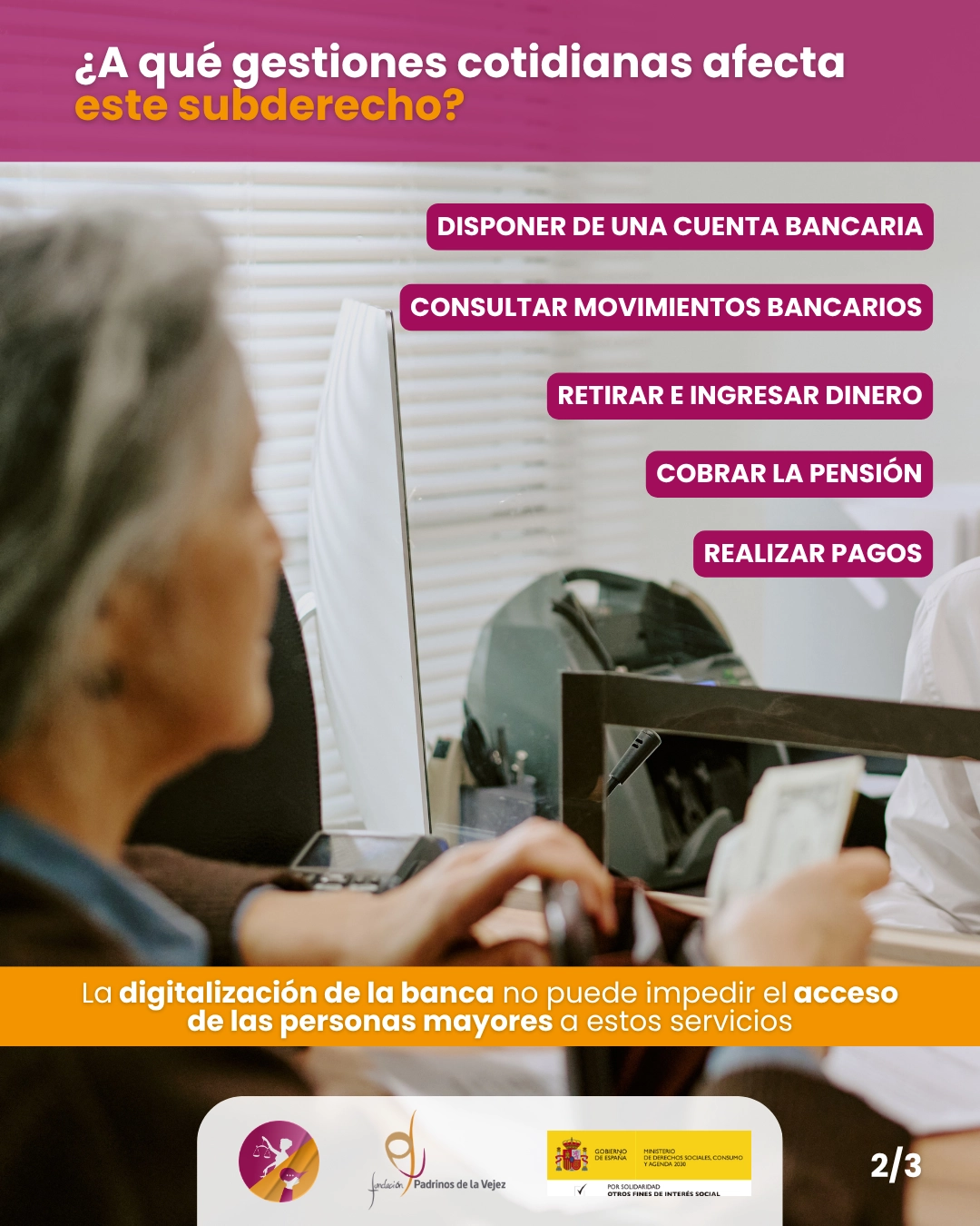 Acceso a cajeros automáticos y sucursales bancarias