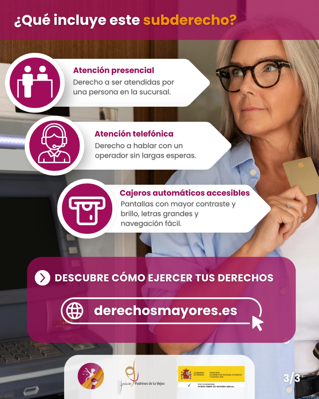 Acceso a cajeros automáticos y sucursales bancarias