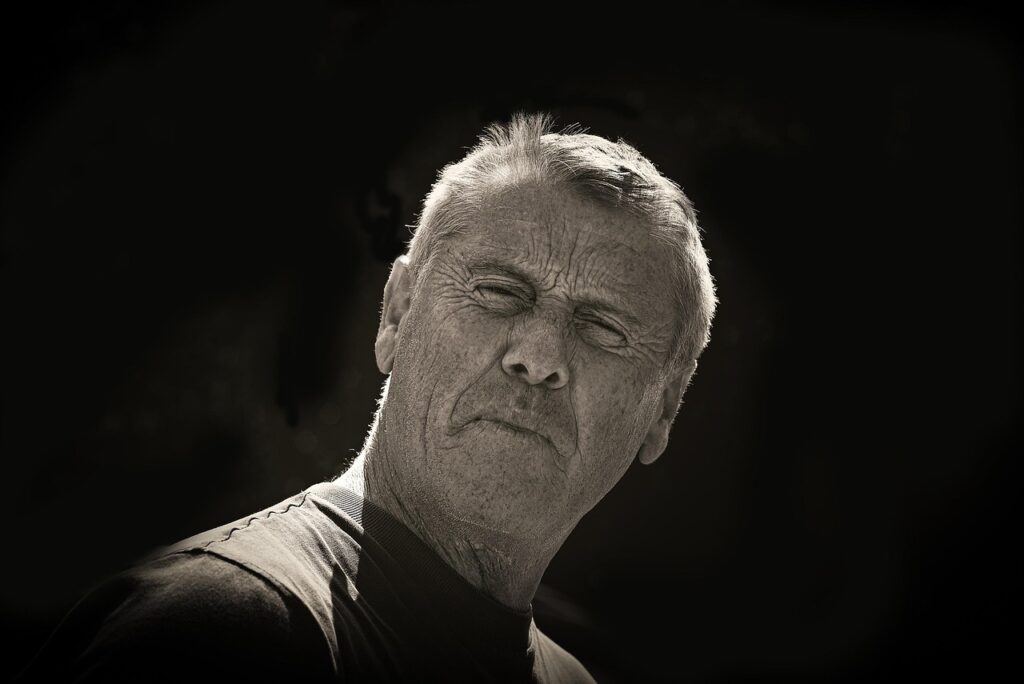 man, human, person, old, portrait, masculine, face, close up